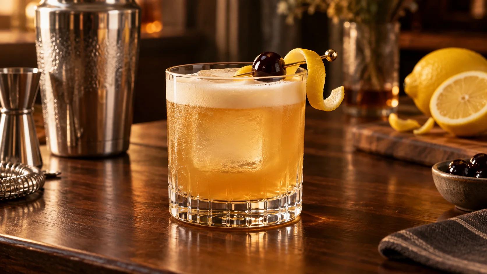 Make a balanced Amaretto Sour with bourbon, fresh lemon, and silky foam, plus a no-bourbon recipe, egg-free options, and fixes for excess sweetness.
