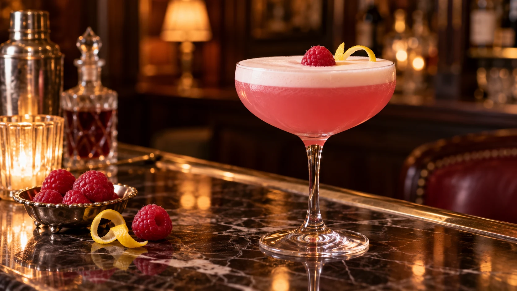Clover Club Cocktail Recipe: Gin, Raspberry, Lemon, and Silky Foam